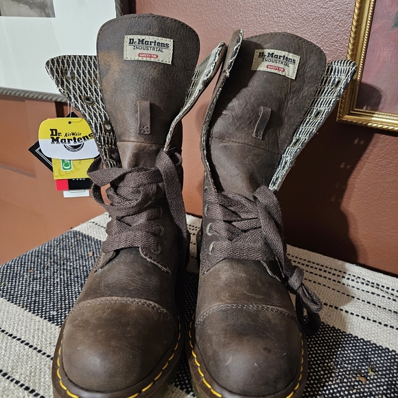 Dr. Martens Dark Brown Combat Boots - Picture 5 of 11